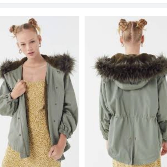 Urban Outfitters Hooded Parka Coat - Picture 1 of 10